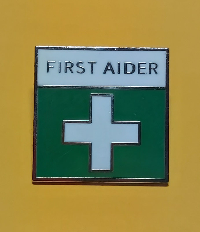 First Aider identification badge £4.50p